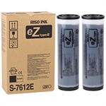 Riso S-7612E inktcartridge zwart ( 2 stuks ) origineel